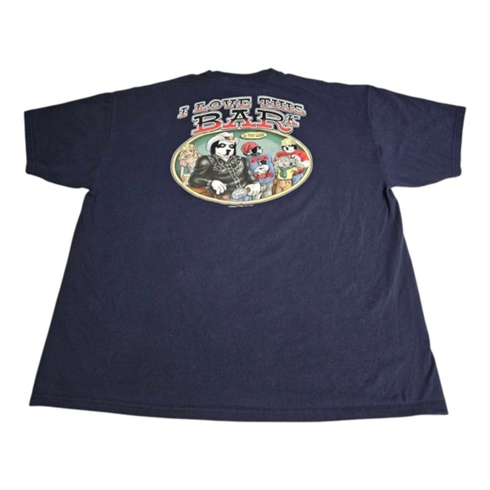 Vtg Big Dogs‎ T-Shirt Mens 2XL I Love This Bar Toby Keith Parody Santa Barbara